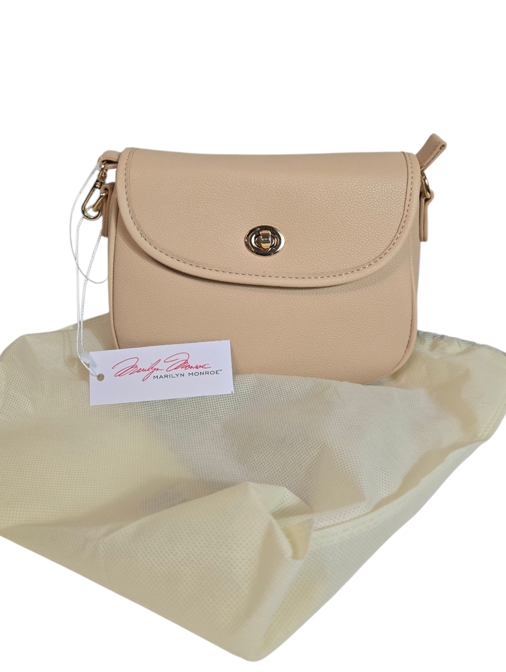 NEW Marilyn Monroe | Nude | Crossbody Bag w/ Gold Hardware – NWT